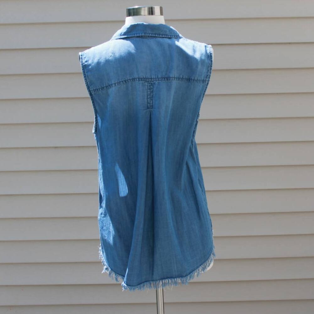 Beach Lunch Lounge Women's Tank Top Button Down Lyocell Size M (tag missing) - Picture 4 of 10